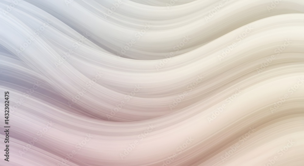 Poster abstract waves of light colors creating a smooth and flowing background with soft transitions and gr