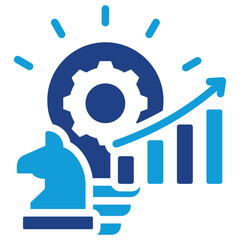 Business Strategy Dual Tone Icon