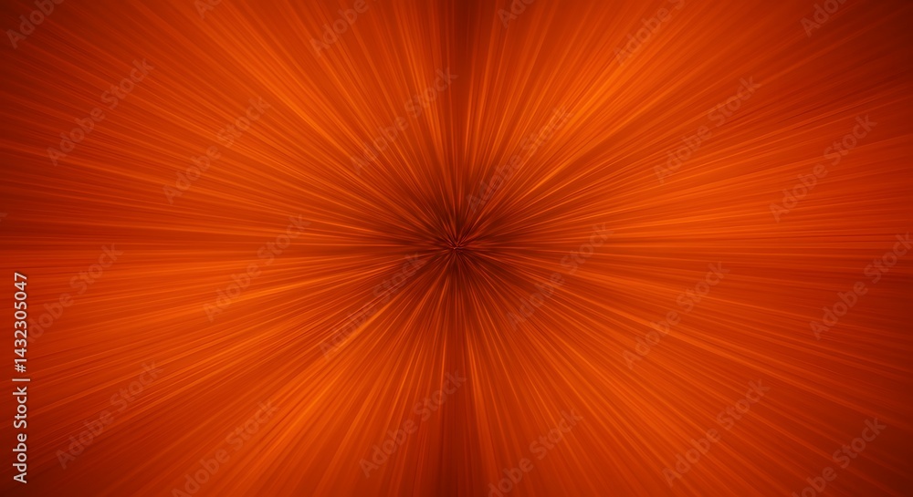 Poster abstract orange background with radial blur effect creating a sense of speed and depth in the image