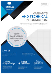 Flyer designs with various shapes like round, triangular etc. and customizable colors like off-white, green, sky blue, pink, orange, blue etc.