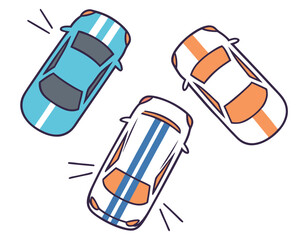 Sleek Car Illustration: Modern Vehicle Design, Automotive Vector