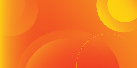 Abstract orange background with circles. geometric shapes background for flyer, poster, brochure, cover