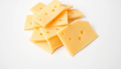 Pile of cheese slices
