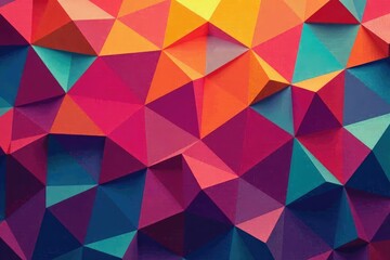 Geometric abstract shapes, colorful repeating background , colorful, style