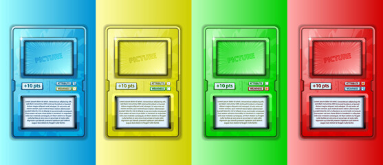 Layout de jogo de cartas infantil