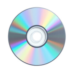 Compact disc on white isolate background