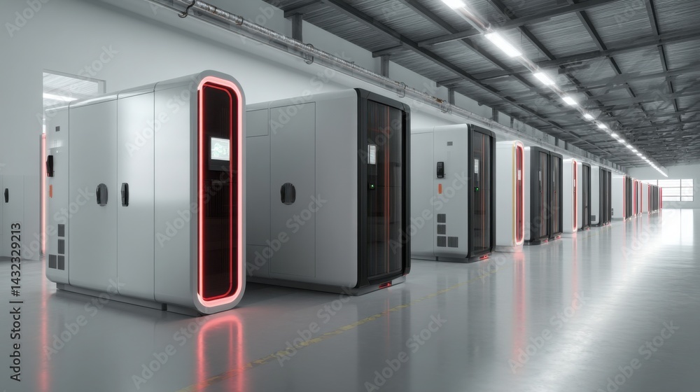 Aufkleber high-tech corridor with futuristic design elements featuring sleek surfaces and innovative lighting 