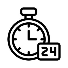 Fototapeta premium delivery timer line icon