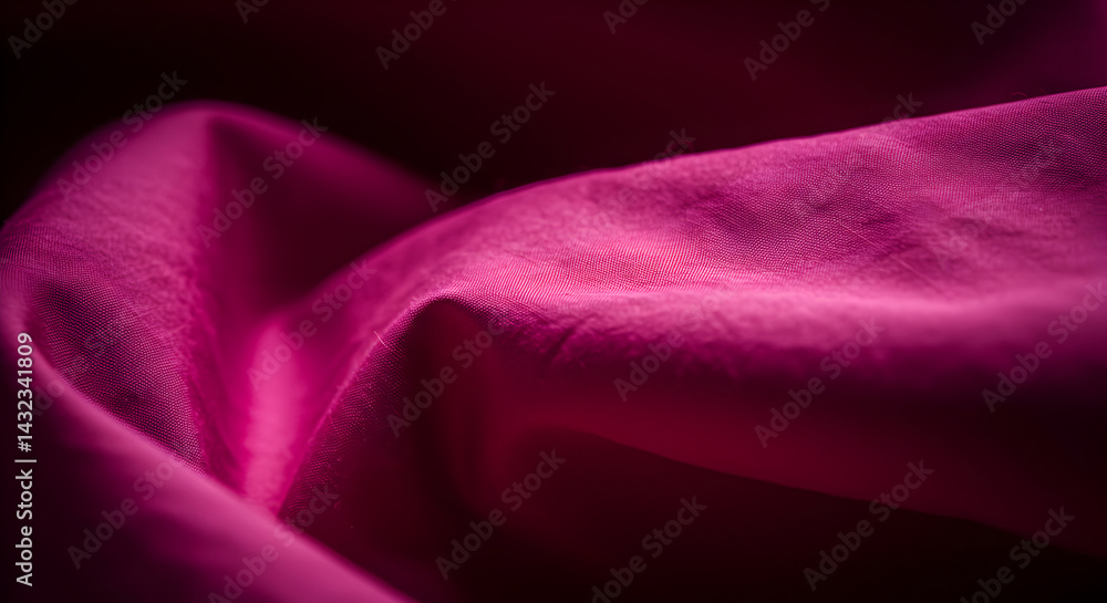 Aufkleber crimson fabric waves displaying texture and depth ideal for abstract designs