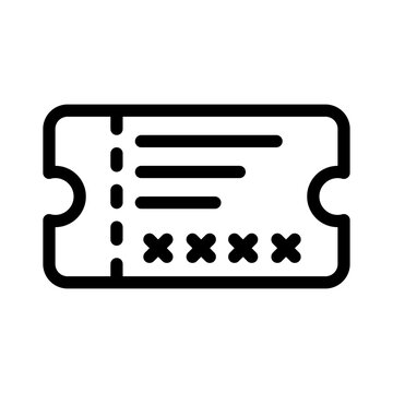 promo code line icon