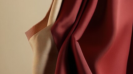 red silk background