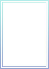 Obraz premium blue picture frame
