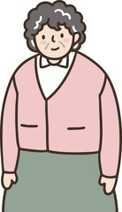할아버지 할머니 조부모님 사랑 일러스트