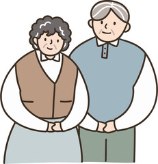 할아버지 할머니 조부모님 사랑 일러스트