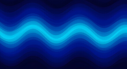 Fototapeta premium Modern Background With Gradient Waves in Shades of Blue Color