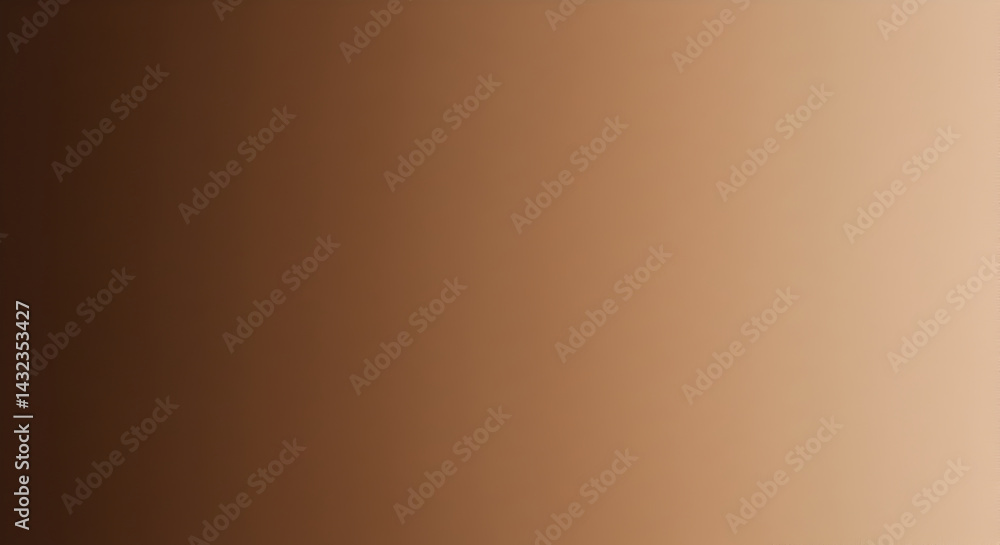 Poster smooth transition from dark cocoa to light caramel gradient background