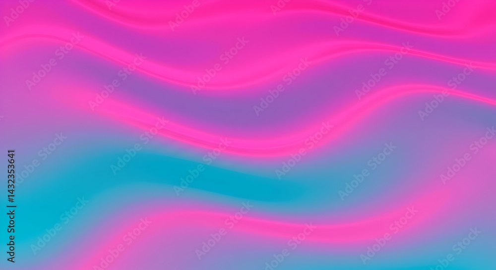 Poster abstract neon fluid waves gradient colorful elegant background pattern