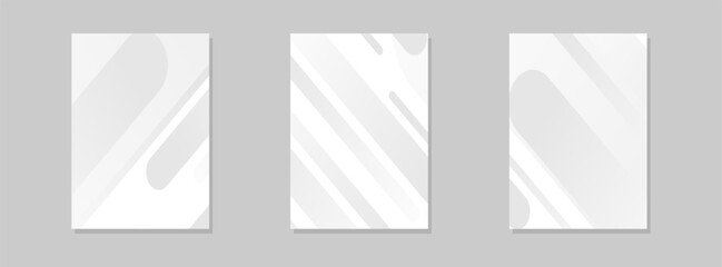 
abstract poster background collection White Stylish Geometric vector