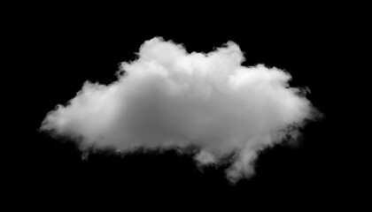 white fluffy clouds isolated on a black background. Abstract cloud, dark grey storm condensation. Concept effect design smoke fog, smog cloudy cutout. Mist overlay on Sky Summer.