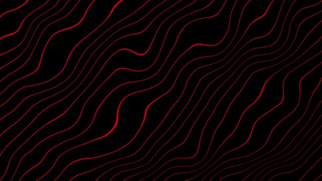 Abstract Red Waves Lines Pattern Design Digital Art Graphic Background Texture Illustration Wallpaper