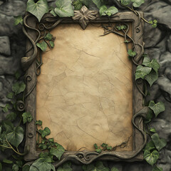 Stylized blank leaderboard for a fantasy game