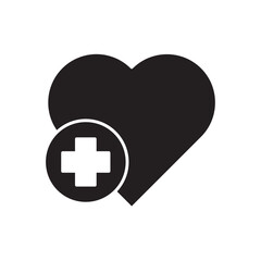 first aid heart glyph