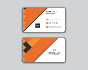 Modern and simple business card design.