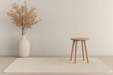Minimalist Living Room Scene
