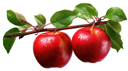 Red Apples on Branch