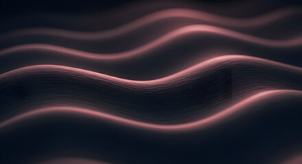 Undulating Surface With Subdued Illumination For Modern Backgrounds And Presentations