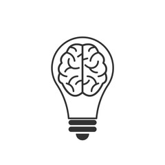 light bulb design learning creativity vector
