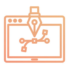 Graphic Design Icon,graphic design line flat_Anchor Point