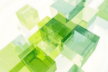 未来的・幾何学的な図形の背景