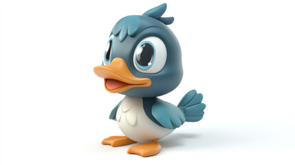 Obraz premium 3d penguin with a sign