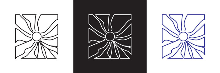  Matisse naive and hippie groovy style.  frames and modern art prints.  floral botanic hand drawn design Vector for websites, mobile interfaces, presentations, banner, visual branding etc. EPS 10