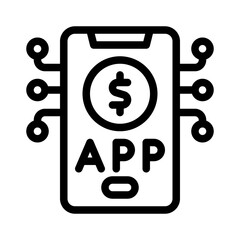 affiliate app line icon