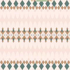 Seamless Ethnic Pattern Texture. Navajo Geometric Print, Rustic Decorative Ornament. Abstract Geometric Pattern. Native American Pattern Ornament for the Design of Clothing