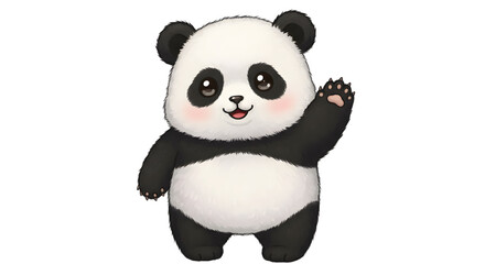 Panda White Background