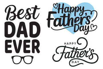Happy Father's Day Typography Banner. Happy Father's Day Lettering Design. Father's Day Promotion Poster. Happy Father's Day Calligraphy Banner. Stylish Father's Day Banner. Promotion Poster, divider 