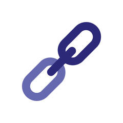Abstract Blue Chain Link Icon Connection, Unity, Technology
