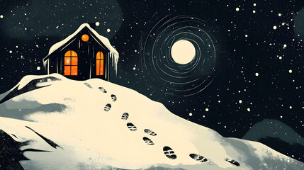 Fototapeta premium Minimalist style Christmas,Christmas, decoration, Christmas tree,holiday, xmas,winter, decorations,celebration, presents,gift, Santa Claus,ornaments,december,seasonal,art,happy,new year