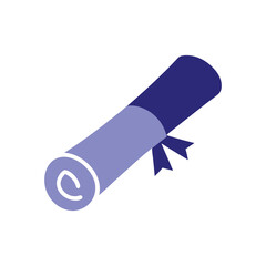 Graduation Diploma Icon Education Success Symbol