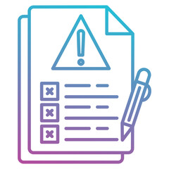 risk icon element for design