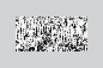Fototapeta premium Checkered texture with censor blur on a white background. To conceal words, an image