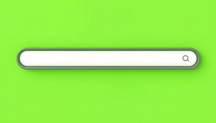 Obraz premium Search bar on green background