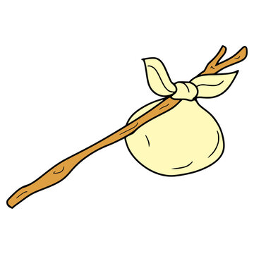 bindle illustration hand drawn isolated vector