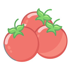 Fresh Tomatoes Vector Illustration