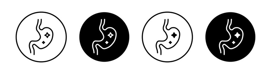 Aids nutrient absorption Simple vector icons illustrations for graphic design.