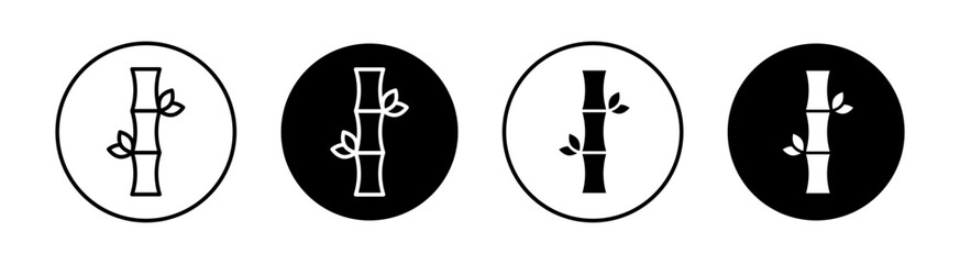 Bamboo Simple vector icons illustrations for graphic design.