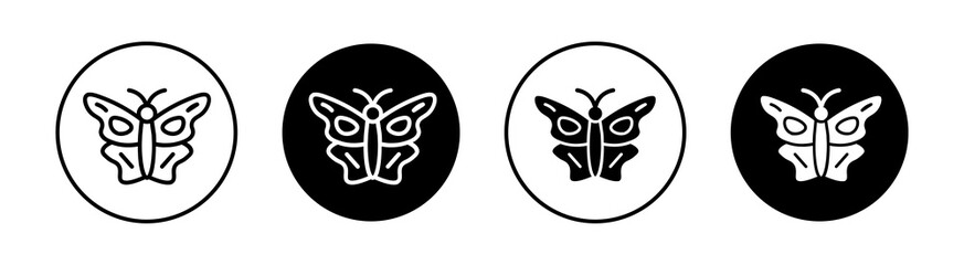Butterfly Simple vector icons illustrations for graphic design.